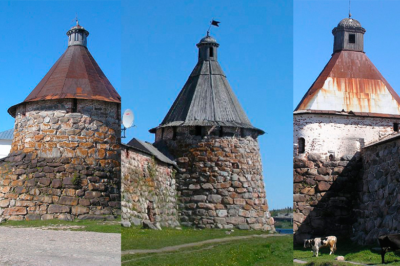 Башни Соловецкого монастыря